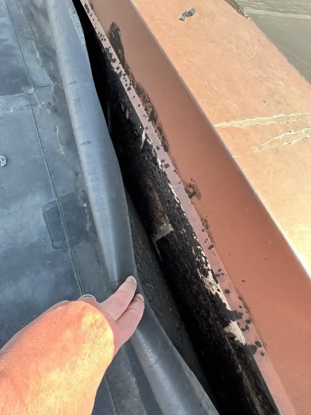 Commercial roof inspection documented in Clarksville